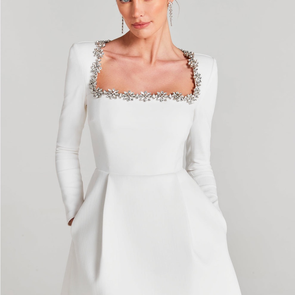 Nadine Merabi Kimberly White Dress